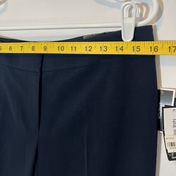 Nine West Women’s Dress Pants Size 6 Navy Blue The Modern Stretch  Zipper NWT - Picture 5 of 14
